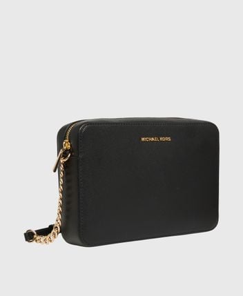 Leather messenger bag Jet Set