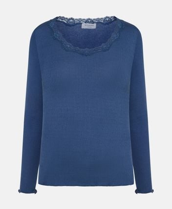 Silk-blend long-sleeved top Babette