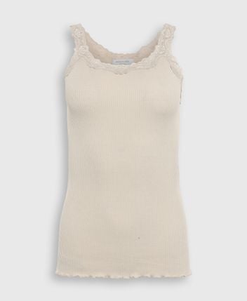 Silk-blend tank top