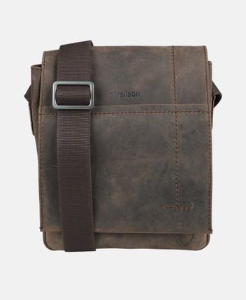 Leather messenger bag