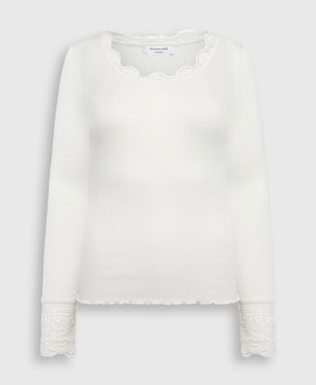 Silk-blend long-sleeved top Rwbenita