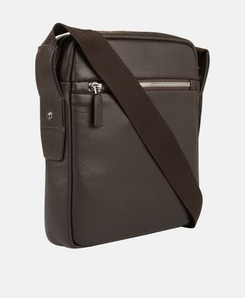Leather messenger bag