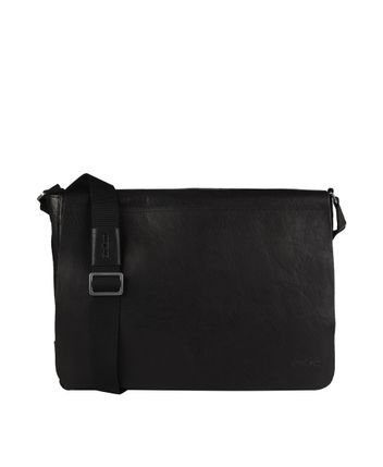 Leather messenger bag