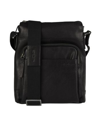Leather messenger bag