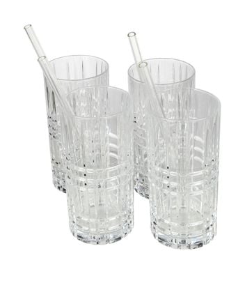 Tall glasses, set of 4