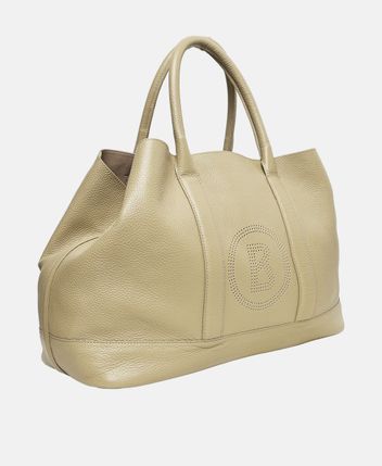 Leather shopper