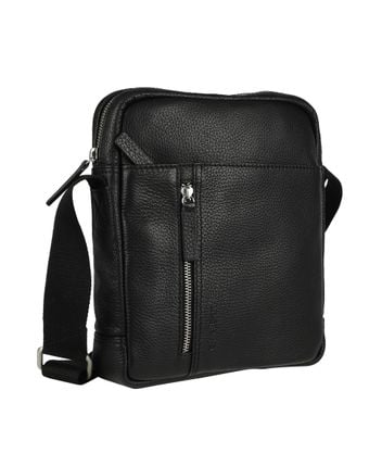 Leather messenger bag