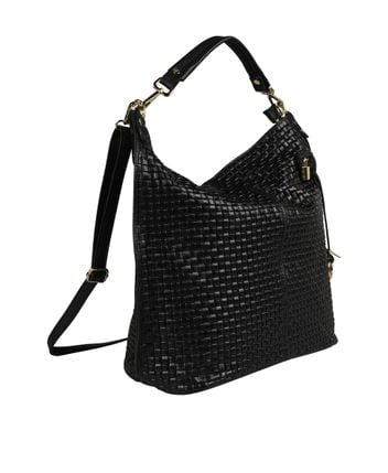 Leather shoulder bag