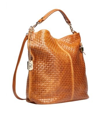 Leather shoulder bag