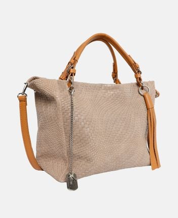 Leather tote bag Solana