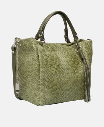 Leather tote bag Solana