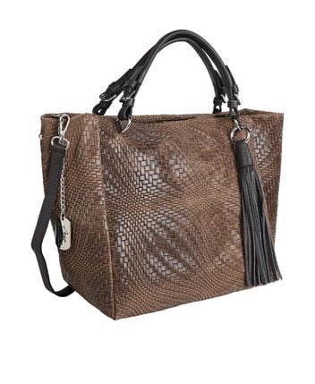 Leather tote bag Solana