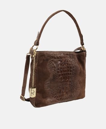 Leather shoulder bag