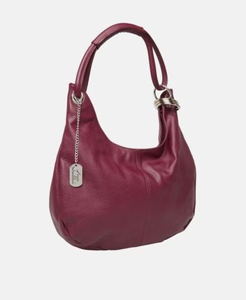 Leather shoulder bag
