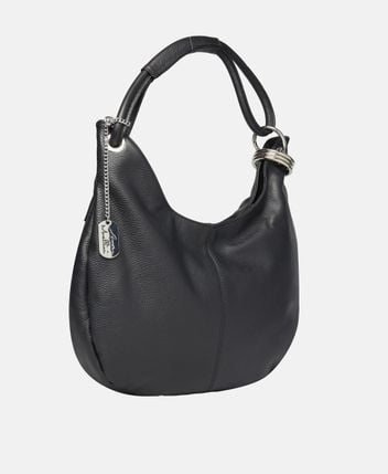 Leather shoulder bag