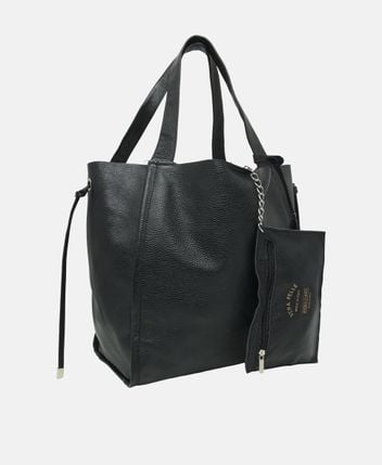 Leather shopper