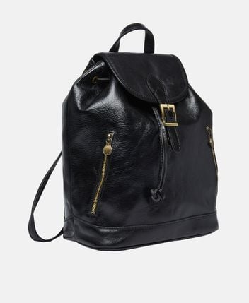 Leather backpack