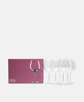 Red wine glasses, 6 pcs.
