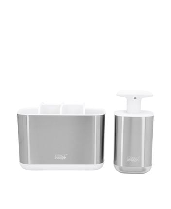 Toothbrush holder and soap dispenser set