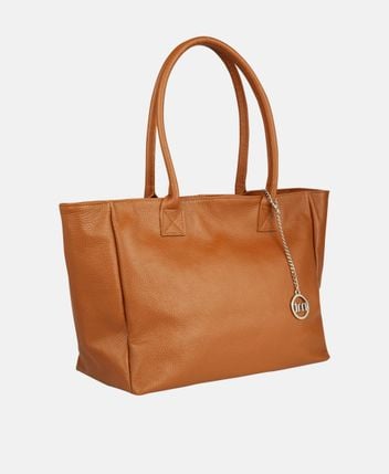 Leather shopper