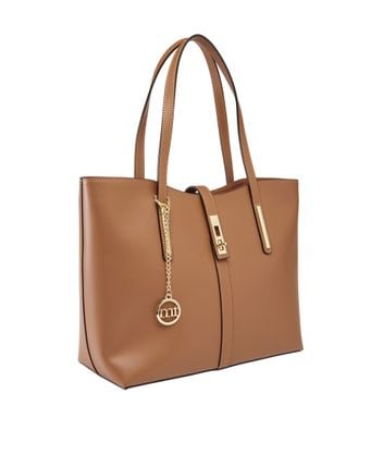 Leather shopper