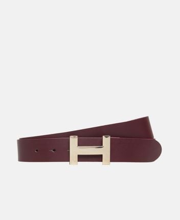 Leather belt petrol-go