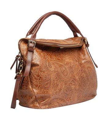 Leather shopper