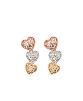 Diamond stud earrings