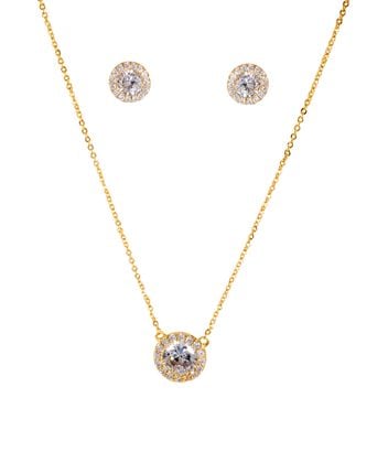 Necklace and ear studs set BRIGITTE