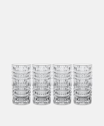 Tall glasses, set of 4