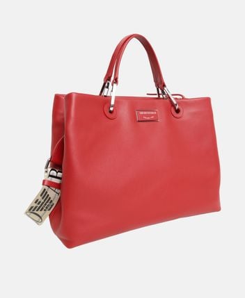 Leather tote bag