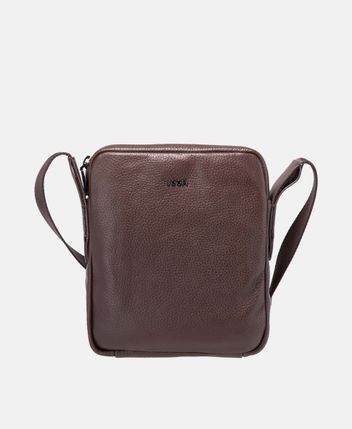Leather messenger bag