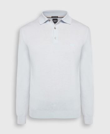 Woolen long-sleeved polo Bono