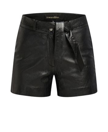 Leather shorts