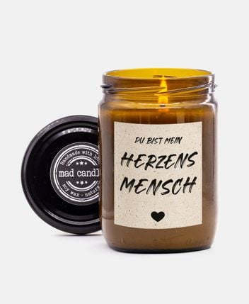 Scented candle Herzensmensch