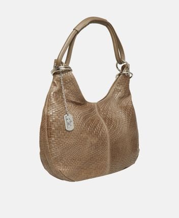Leather shoulder bag