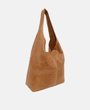 Leather shoulder bag