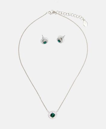 Pendant, earrings and necklace set
