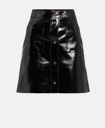 Faux leather skirt
