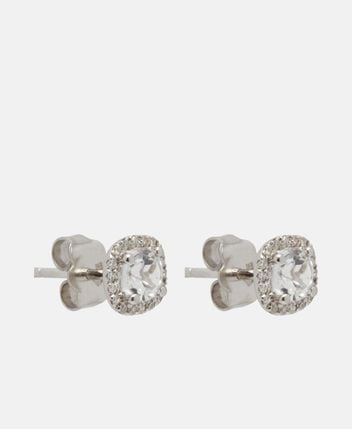 Diamond stud earrings
