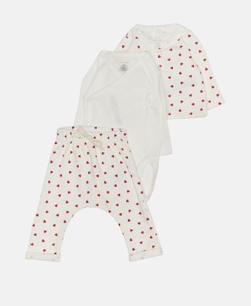 Body, long-sleeved shirt and trousers set