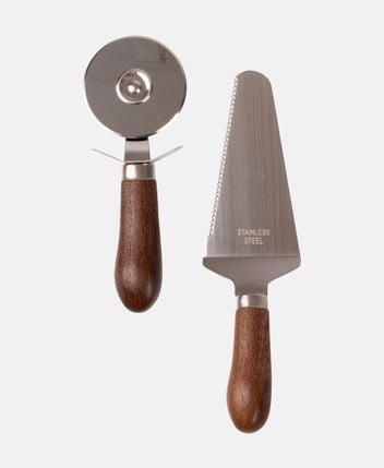Pizza cutting set