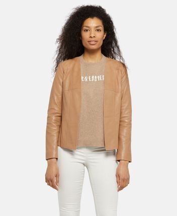 Leather jacket TW 21-L 007 UNLINED