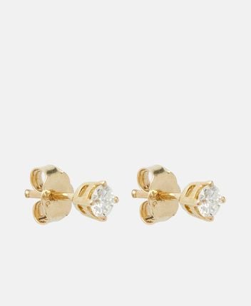 Diamond stud earrings