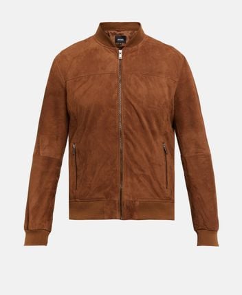 Leather blouson