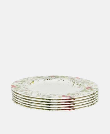 Breakfast plate set of 6