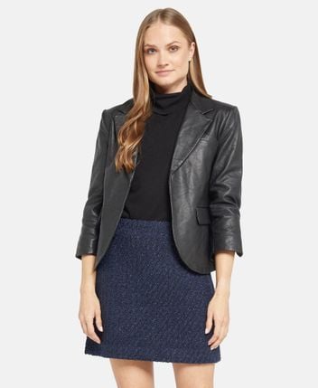 Leather blazer Wilma