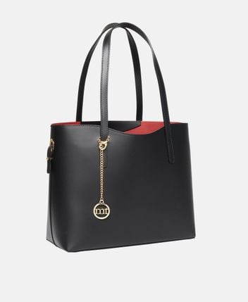 Leather shopper