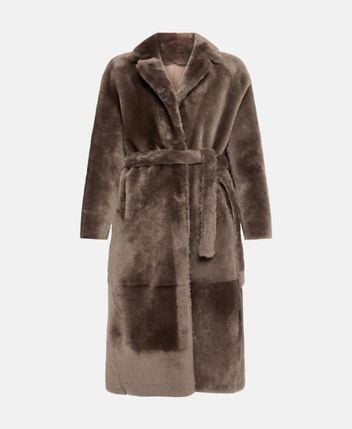 Lamb leather reversible coat