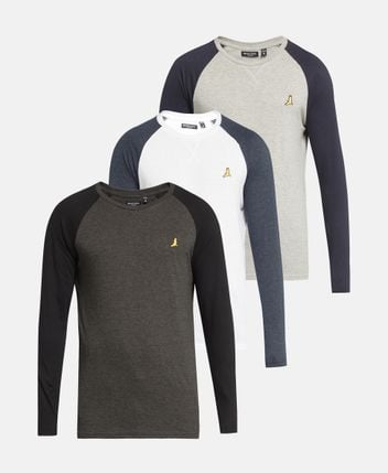 Long-sleeved top, pack of 3